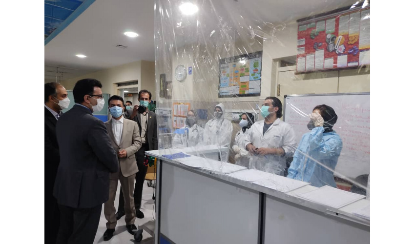 بازدید دکتر جمالیان رئیس دانشگاه علوم پزشکی