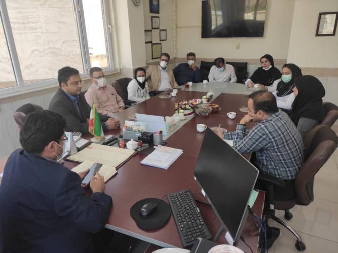 جلسه هماهنگی استقرار طب اورژانس در بیمارستان امیرالمومنین(ع)
