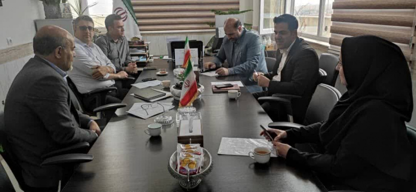 جلسه انعقاد قراداد تامین غذای  بیمارستان آیت اله طالقانی